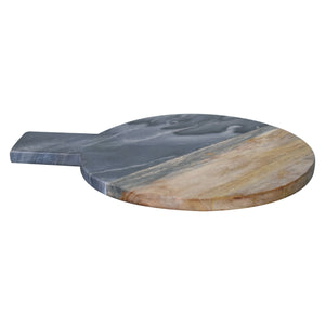 Black Marble, Terrazzo & Mango Wood Round Chopping Board