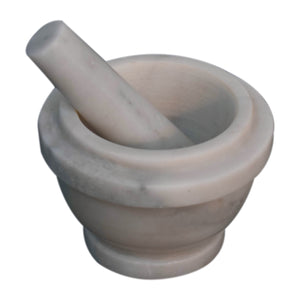 White Marble Pestle & Mortar Set