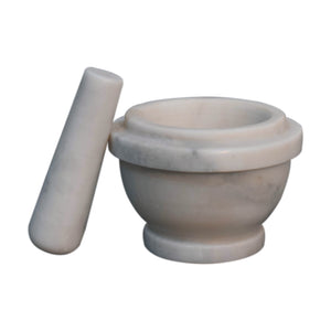 White Marble Pestle & Mortar Set