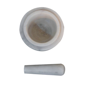 White Marble Pestle & Mortar Set