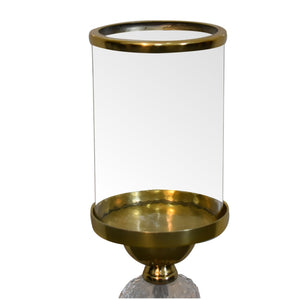 Bubble Metal Glass Candle Holder