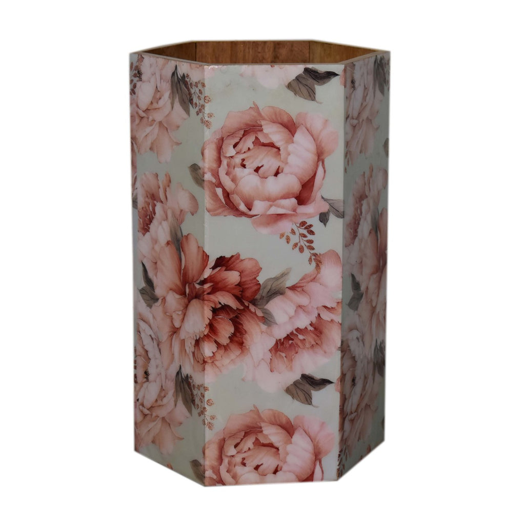 Hexagonal Floral Umbrella Stand