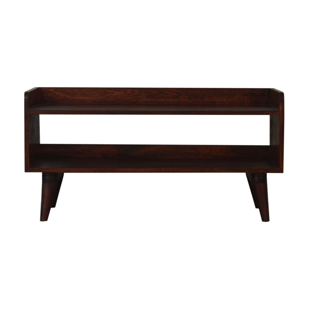 Nordic Cherry Finish Storage Bench