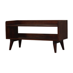 Nordic Cherry Finish Storage Bench