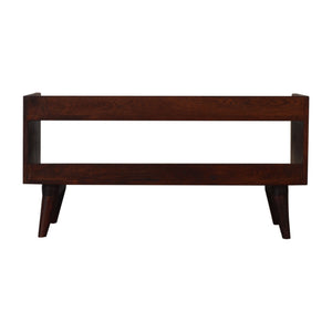 Nordic Cherry Finish Storage Bench