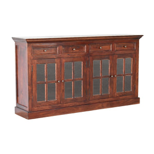 IN2110 - Large Cherry Sideboard with 4 Glazed Doors - 12 Week Back Order