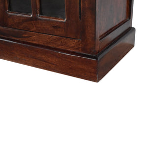 IN2110 - Large Cherry Sideboard with 4 Glazed Doors - 12 Week Back Order