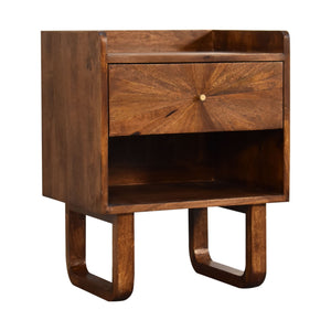 U-Chestnut Sunrise Open Bedside