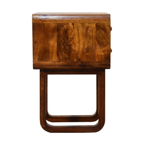 IN2136 - U-Curved Chestnut Bedside