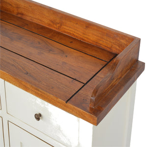 Country Two Tone Kitchen Cabinet