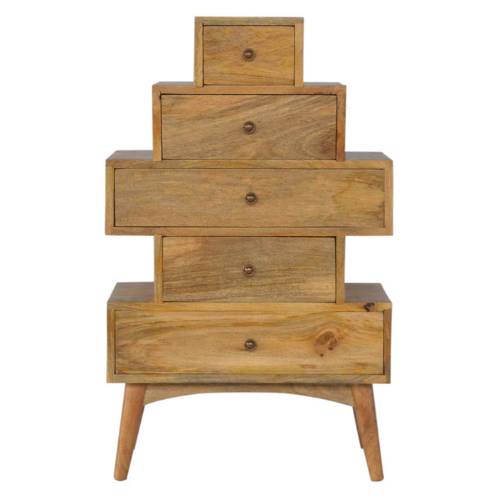 Solid Wood Tower Chest Cabinet