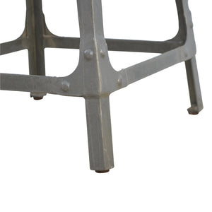 Iron Kitchen Table with 3 Nesting Stools