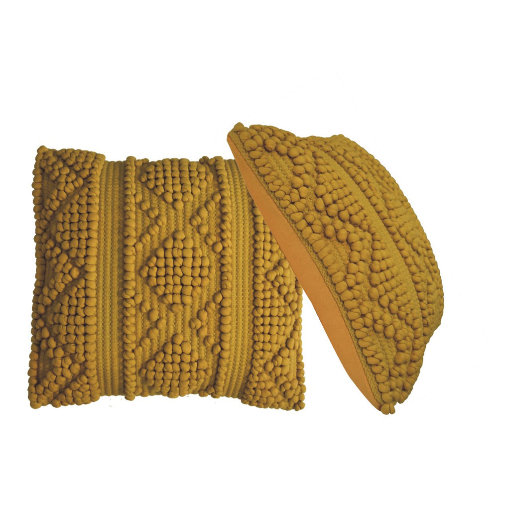 Nola Cushion Set of 2 - Mustard