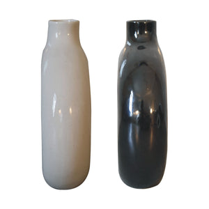 Black & White Gloss Flower Vase