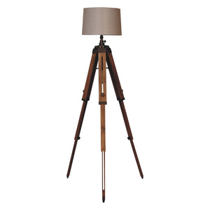 Wooden Tripod Lamp