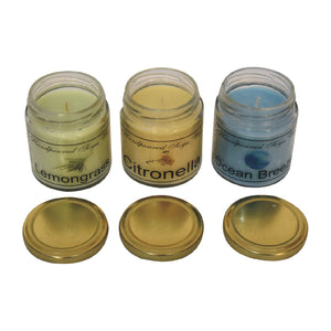 Candle Gift Set of 3 (Lemongrass, Citronella & Ocean Breeze)