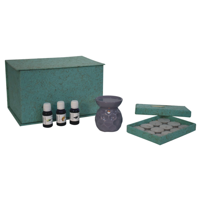 Taya Grey Oil Burner Set