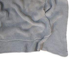 Light Blue Knitted Throw