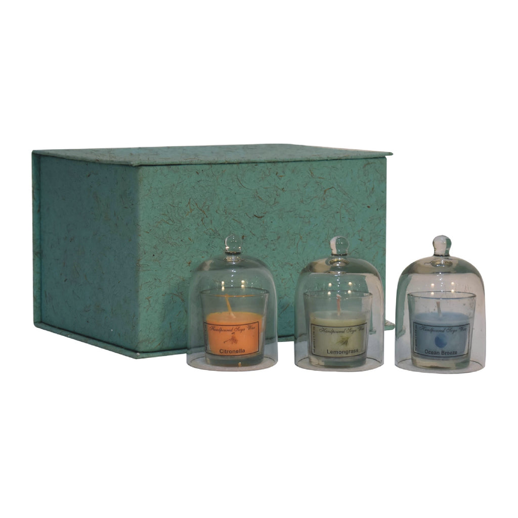 IN3260 - Round Candle Set of 3 (Citronella, Ocean Breeze, Lemongrass)