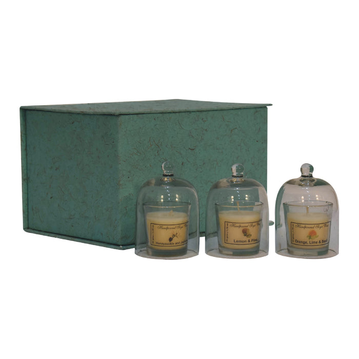 IN3267 - Round Candle Set of 3 (Orange, Lime & Basil, Honeysuckle & Jasmine, Lemon & Pine)