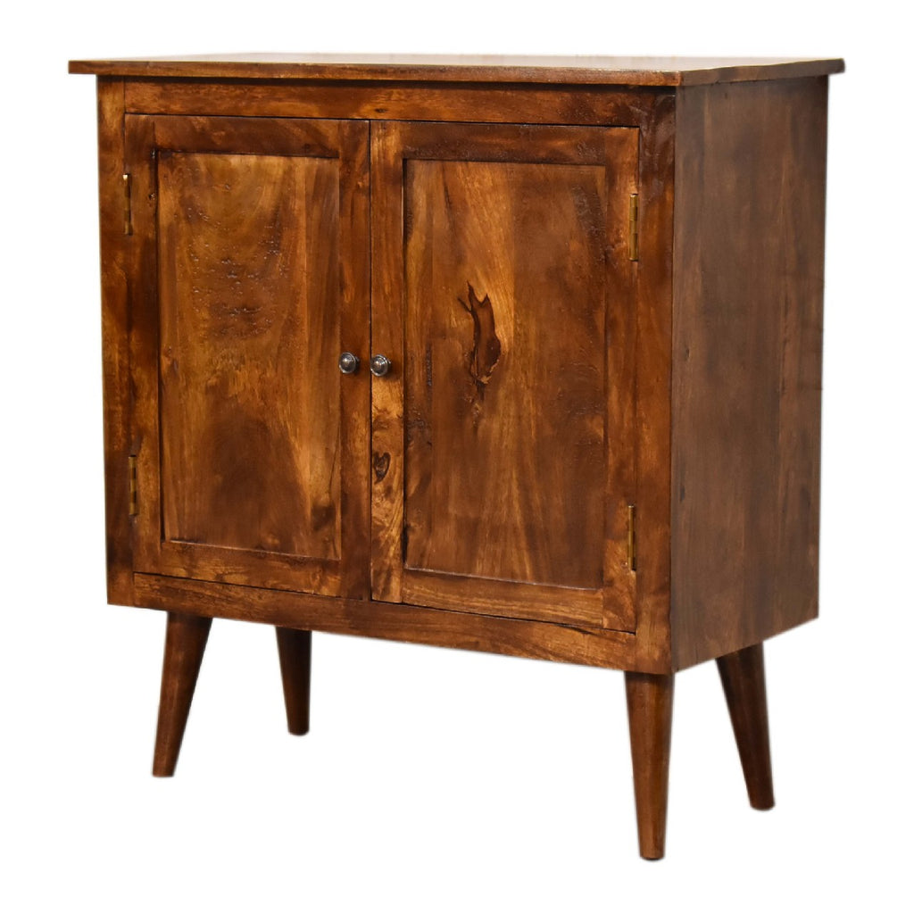 IN3304 - Chestnut Solid Wood Nordic Style Cabinet