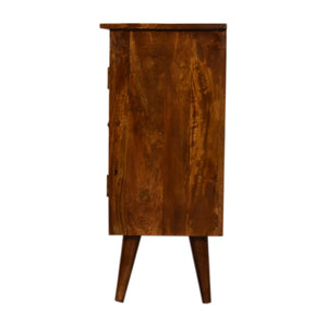 IN3304 - Chestnut Solid Wood Nordic Style Cabinet