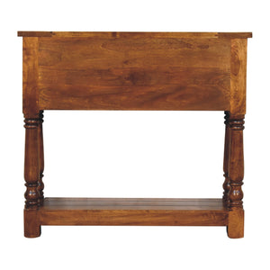 IN3305 - Chestnut 4 Drawer Console Table