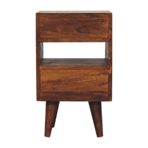 IN3309 - Mini Classic Multi Chestnut Bedside