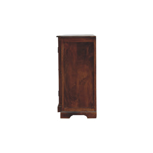 IN3366 - Chestnut Sideboard Hand Carved Glazed Doors