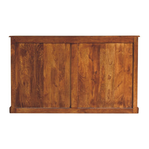 IN3366 - Chestnut Sideboard Hand Carved Glazed Doors