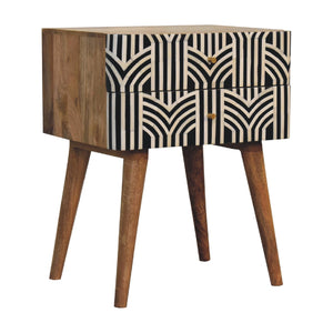 Edessa Bone Inlay Bedside