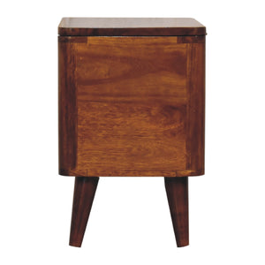 Chestnut Lid-up Storage Stool