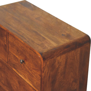 2 over 2 Curved Chesnut Chest