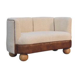 Boucle Cream Buffalo Small Sofa