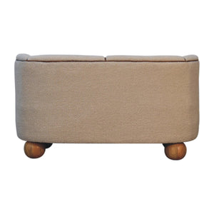 Boucle Cream Buffalo Small Sofa