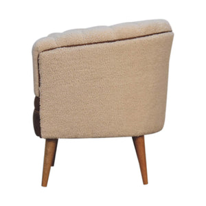 Boucle Cream Buffalo Armchair