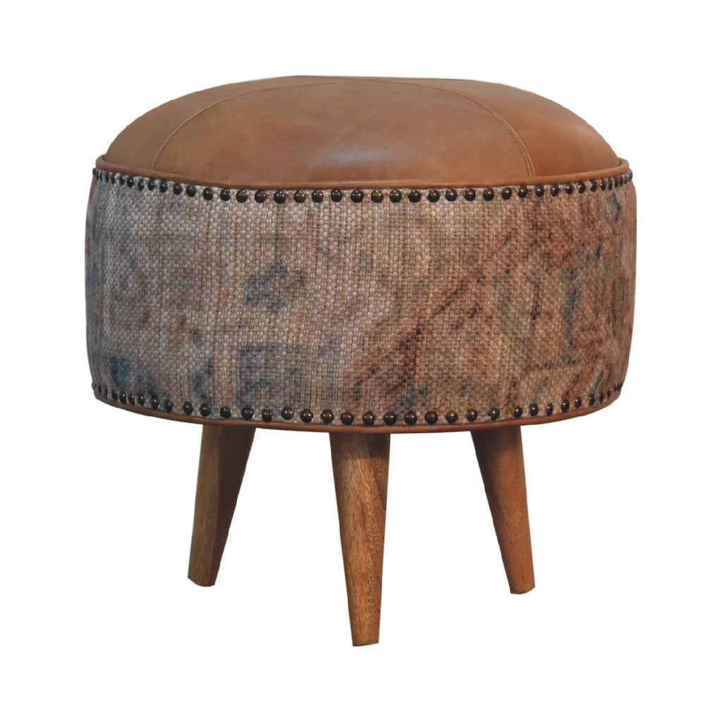 Haven Durrie Round Footstool