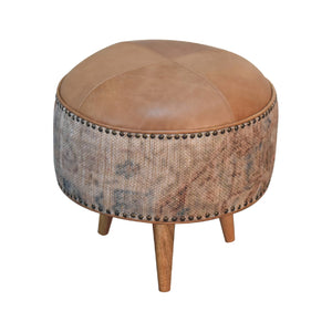 Haven Durrie Round Footstool