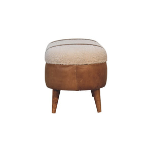 Tan Buffalo Boucle Nordic Bench