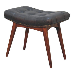 Harbour Black Footstool