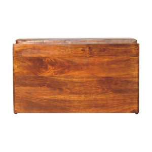 Buffalo Pull out Chestnut Shoe Bench