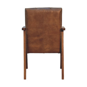 Brown Buffalo Leather Chair