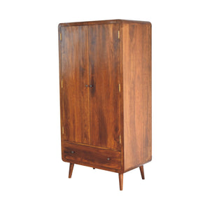 Curved Chestnut Wardrobe