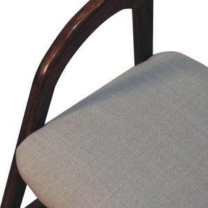 Chestnut Linen Deco Chair