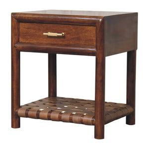 Chestnut T-Bar Bedside