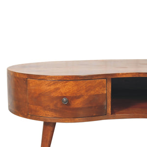 Large Chestnut Wave Coffee Table