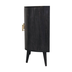 Ash Black T-Bar Quad Cabinet