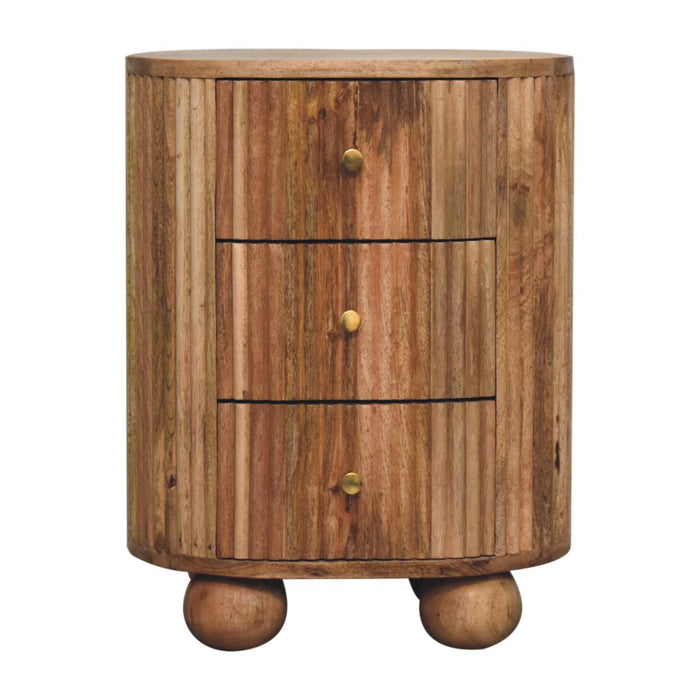 Soba Ball 3 Drawer Bedside