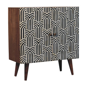 Honey Caramel Edessa Bone Inlay Cabinet