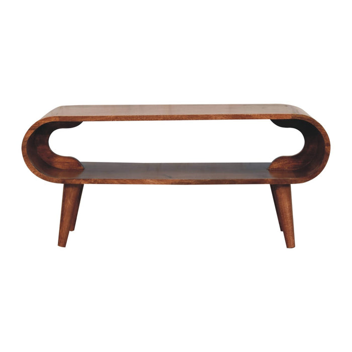 Amaya Nordic Style Honey Caramel Coffee Table